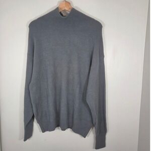Wilfred Free Aritzia Gray Nylon Knit Sweater M NWT Soft Fuzzy Pullover